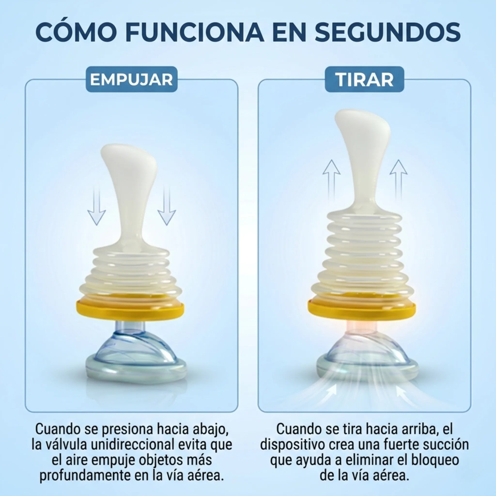 Azurikass™ dispositivo de rescate anti-asfixia.